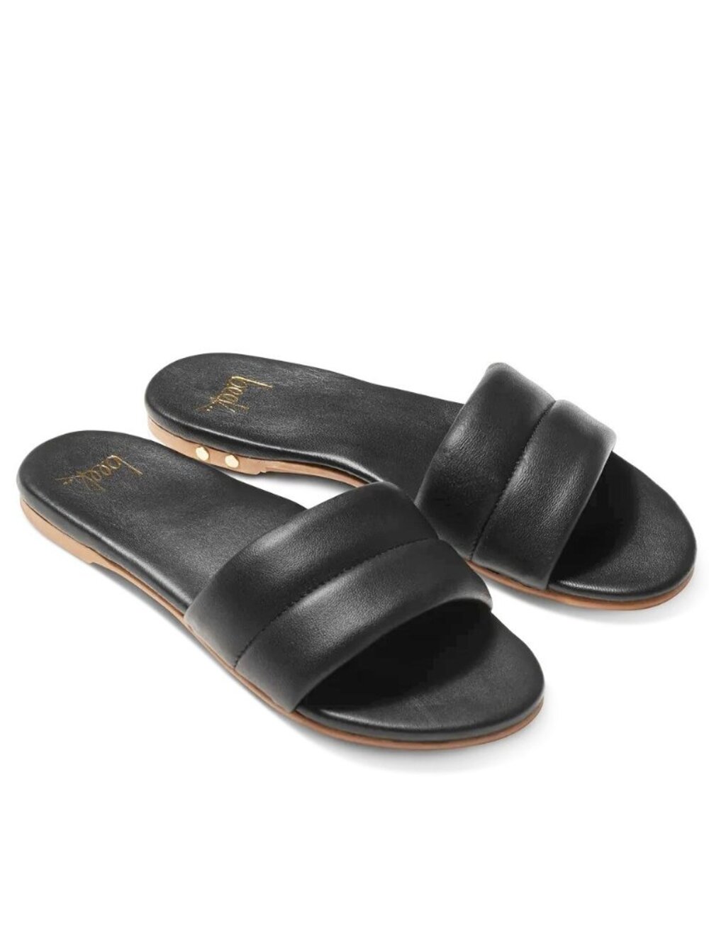 $250 BEEK SUGARBIRD BLACK SLIDE SANDAL PUFFY FOAM LEATHER COMFORT 11 (DD19)